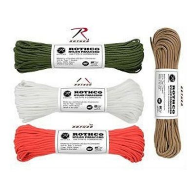 Rothco's Nylon Paracord 100FT - Assorted Colours
