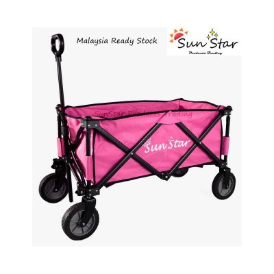 SunStar Multifunction Foldable Wagon Trolley - Pink