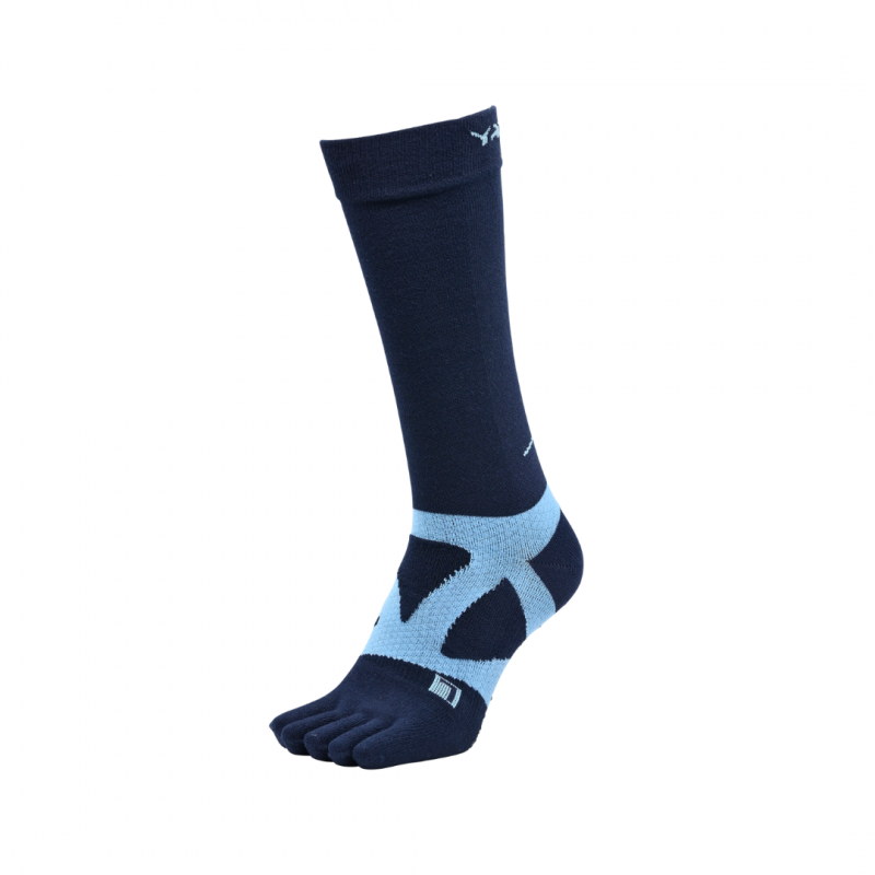 YAMAtune Spider Arch Compression 5 Toe Long Socks with Non-Slip Dots (27-29cm)
