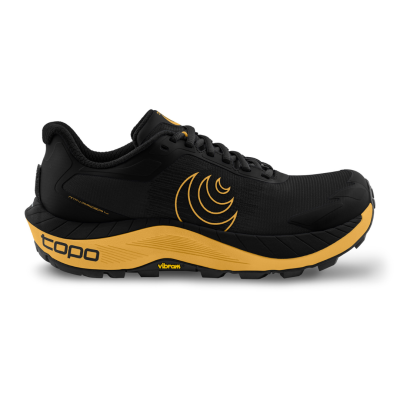 Topo Athletic MTN Racer 4 Trail Running Shoe (Men) - Black/Yellow